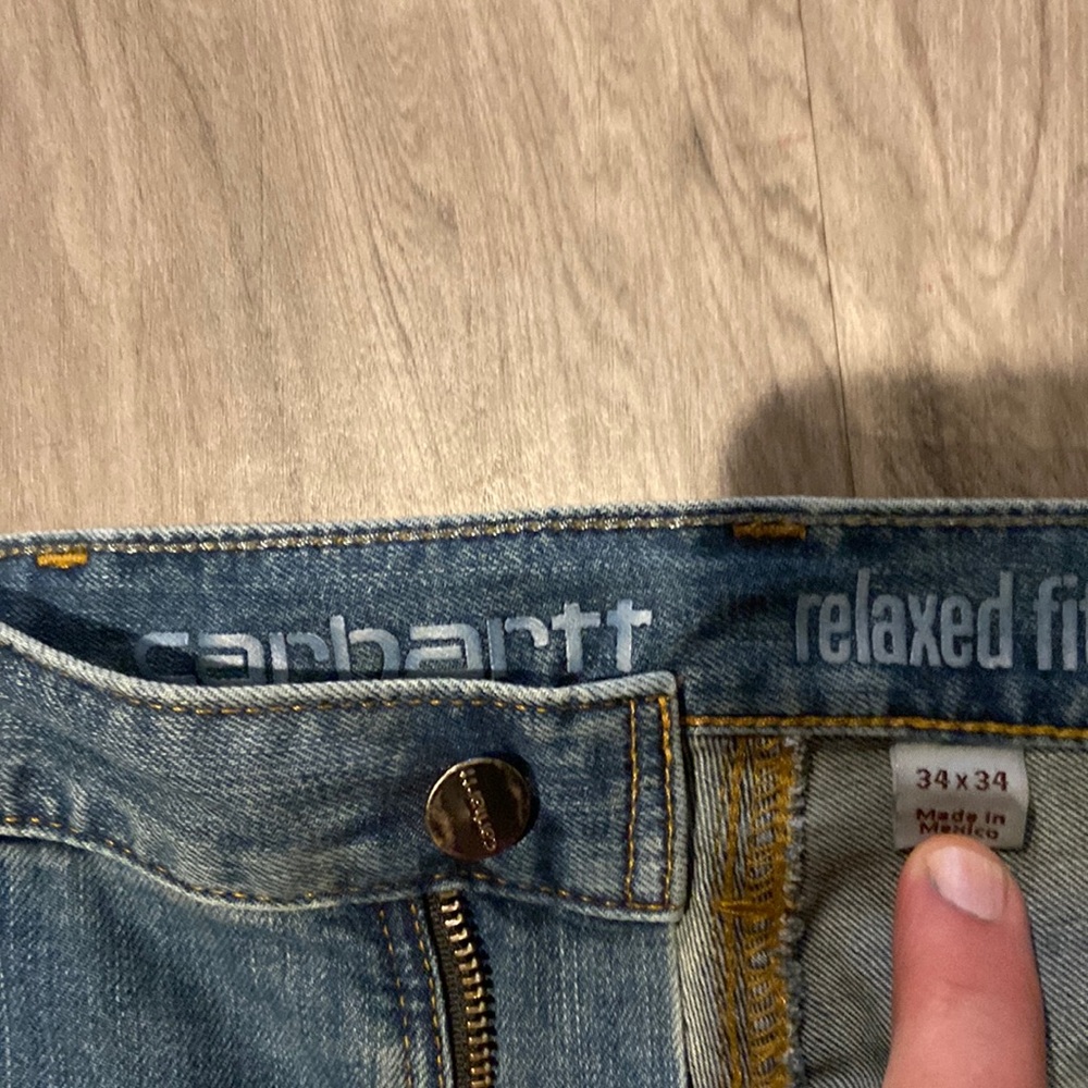Excellent condition.  Carhartt jeans 34x34